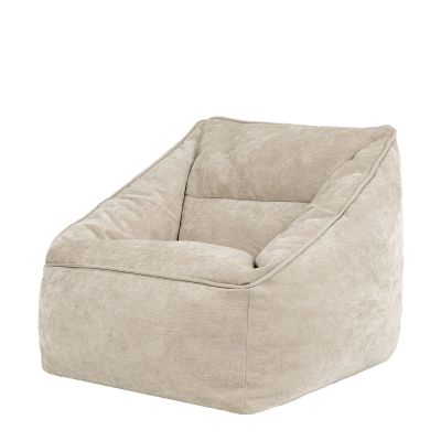 Fauteuil pouf en tissu chenille icon Natalia