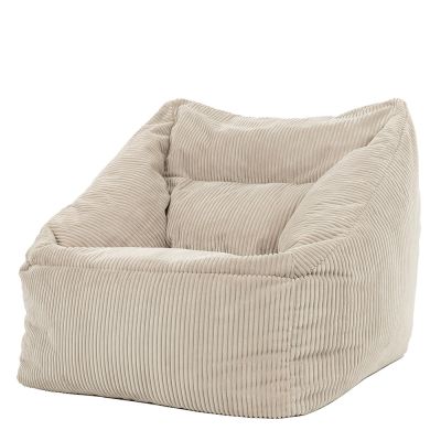 Fauteuil pouf en velours côtelé icon Morgan